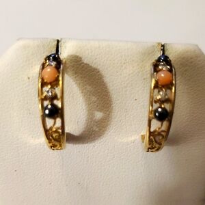 Goldtone Hoop Earrings #1742
